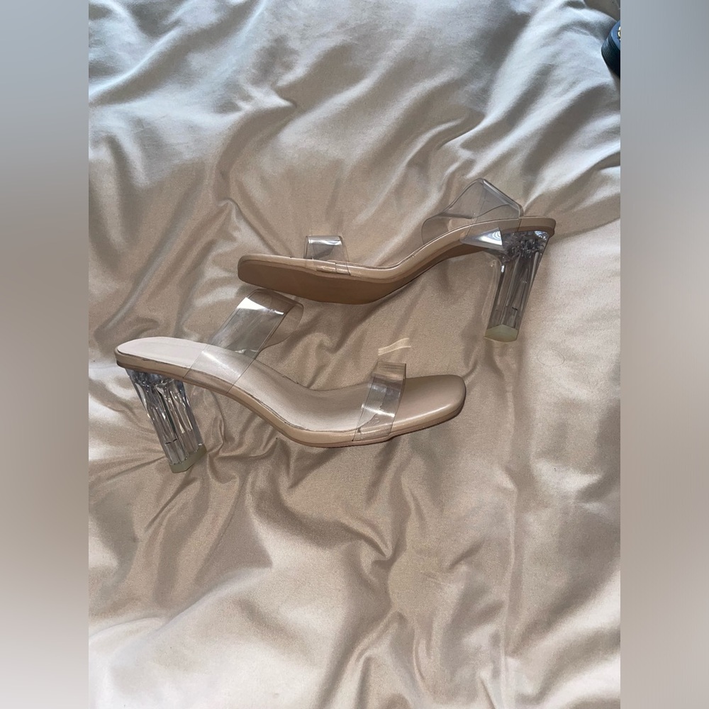 Clear Wedge Heels